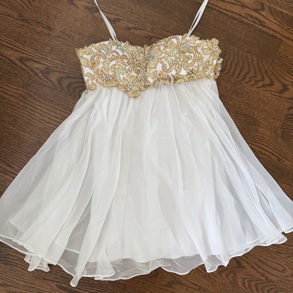 Elegant Lace & Chiffon Formal Dress - Picture 1 of 4